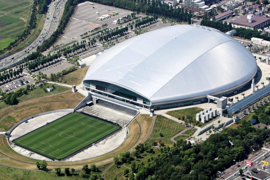 札幌市豊平区 住宅街と札幌ドーム周辺の街並み